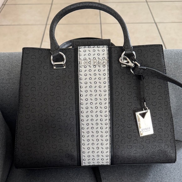 GUESS Black and Gray Women's Tote - Picture 1 of 6